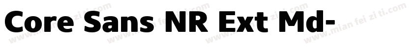 Core Sans NR Ext Md字体转换